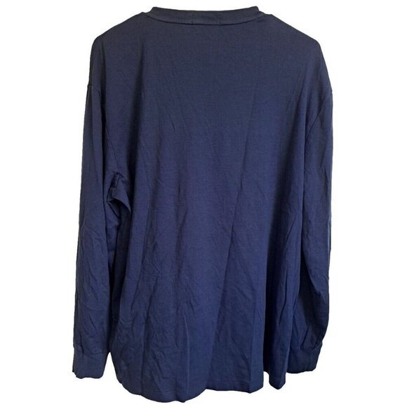 Polo Ralph Lauren Men's L Blue Long Sleeve Classic Fit T-Shirt Multicolor Logo - Picture 3 of 6